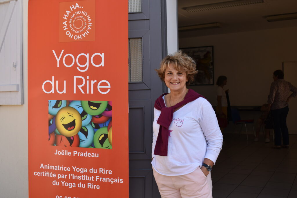 Image de Joëlle Pradeau, sophrologue et animatrice du yoga du rire à Libourne