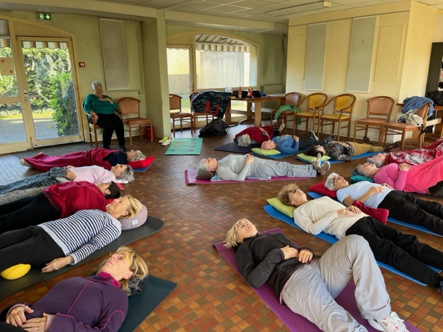 Photo d'une séance de sophrologie animé par Joëlle Pradeau à Libourne